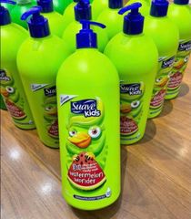 Sữa Tắm Gội Trẻ Em Suave Kids Hương Dưa Hấu 1.18L - Dưỡng ẩm, Ngăn gàu, Chăm sóc tóc và da cho bé yêu