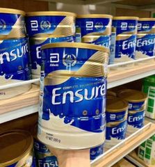 Sữa Bột Ensure Úc Vị Vani 850g - Sản phẩm dinh dưỡng cao cấp, bổ sung vitamin và khoáng chất cần thiết cho sức khỏe