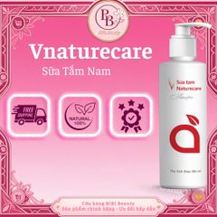 Sữa tắm nam nữ VNATURECARE làm sáng da, cấp ẩm da, cung cấp chất dinh dưỡng từ bên trong 190ML