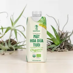 Mật hoa dừa tươi organic Sokfarm 330ml - Fresh Coconut Flower Juice - hàng Việt.