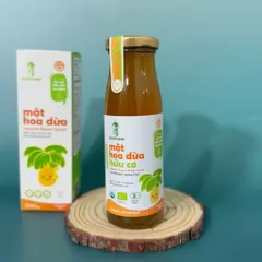Mật hoa dừa hữu cơ Sokfarm 250g dùng được cho bé ăn dặm - Organic coconut flowers nectar - hàng Việt.