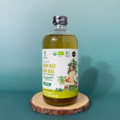 Giấm mật hoa dừa organic Sokfarm 500ml - Coconut Flower Vinegar - hàng Việt.