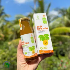 Mật hoa dừa hữu cơ Sokfarm 250g dùng được cho bé ăn dặm - Organic coconut flowers nectar - hàng Việt.