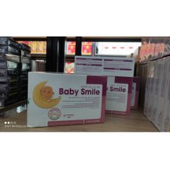 Khăn Lau Hạ Sốt BABYSMILE Làm mát da bé, tạo cảm giác dễ chịu - Hộp 5 túi x 5 khăn