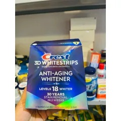 TÁCH LẺ DÁN RĂNG CREST ANTI-AGING WHITENER LEVELS 18 ( 14 gói])