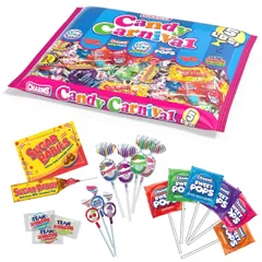 Kẹo Mút Charms Candy Carnival Túi 500g - Hương Vị Ngọt Ngào Đầy Màu Sắc, Thích Hợp Dịp Tiệc và Quà Tặng