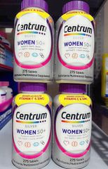 Centrum Silver Women 50+ Multivitamin 275 Viên - Vitamin Duy Trì Sức Khỏe Cho Phụ Nữ Trên 50 Tuổi