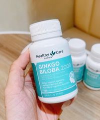 Viên Uống Ginkgo Biloba Healthy Care 2000mg 100 Viên - Tăng Cường Tuần Hoàn Não, Hỗ Trợ Tinh Thần và Tình Trạng Tinh Tế