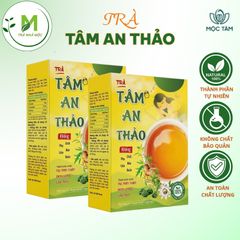 Trà Tâm An Thảo- Lá Sen- Nụ Hoa Tam Thất- Đinh Lăng- Lạc Tiên Hỗ Trợ An Thần- Ngủ Ngon- Giảm cân, Giảm Stress, Ổn Định Huyết Áp Tốt Cho Tim Mạch ( Hộp 30 x 3g)