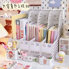 Khay tài liệu 3 ngăn đứng Deli 9845