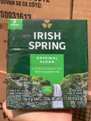 Xà Bông Irish Spring Dạng Cục 113g - Sạch Da, Thơm Lâu - Mỹ Phẩm Chăm Sóc Cá Nhân Chất Lượng 
