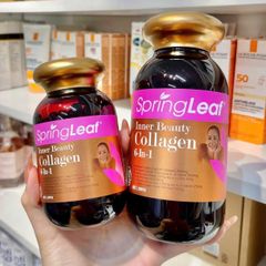 Viên uống collagen Spring Leaf 6 trong 1 - Hỗ trợ sức khỏe da, tóc, móng chắc khỏe - 90 viên bổ sung dinh dưỡng thiên nhiên