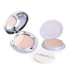 Phấn Phủ Cellio EX Collagen Two-way Vỏ Trắng 100g - Giúp Da Trắng Sáng, Mịn Màng, Trang Điểm Hoàn Hảo