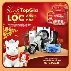 Combo 20 Gói Giấy Ăn cao cấp TopGia Tết, Tặng Ngựa Bông Miễn Phí, 4 Lớp Cao Cấp!