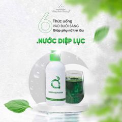 Green Quantum Nước uống cô đặc, nước diệp lục hỗ trợ đào thải độc tố, rượu bia, tăng cường hồng cầu 150ml