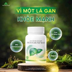 Thực phẩm bảo vệ sức khỏe Detoxmune® Max 30v/lọ hỗ trợ đào thải độc gan, tăng cường chức năng gan