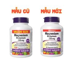 (Canada) Viên Uống Bổ Sung Magie Hữu Cơ Webber Naturals Magnesium Bisglycinate