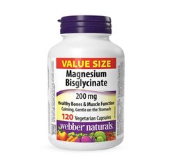 (Canada) Viên Uống Bổ Sung Magie Hữu Cơ Webber Naturals Magnesium Bisglycinate