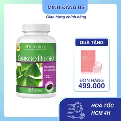(Auth nhập khẩu) [Hàng Mỹ]date 228 Viên Uống Bổ Não Trunature Ginkgo Biloba 120mg 340 Viên