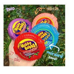 [ SIÊU RẺ]  Kẹo gum cuộn siêu dài Hubba Bubba (180cm - 56gr)
