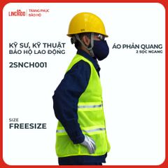 Áo Phản Quang 2 Sọc Ngang Vải Lưới Thoáng Mát Sọc Phản Quang 5 CM Màu Chuối Mã 2SNCH001