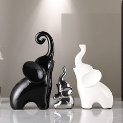 Tượng gia đình nhà voi trang trí nhà cửa, decor tủ kệ, quà tặng tân gia 633031