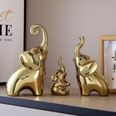 Tượng gia đình nhà voi trang trí nhà cửa, decor tủ kệ, quà tặng tân gia 633031