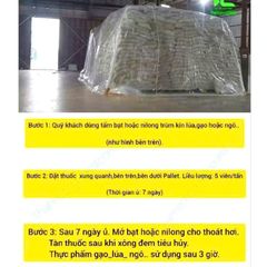 1 TUÝT (20 VIÊN) Thuốc xông mọt nông sản QUICKPHOS 56% diệt mọt gạo, lúa, thóc NHẬP Ấn Độ