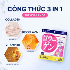 (Nhật) Viên Uống Bổ Sung Collagen DHC Hỗ Trợ Da Săn Chắc Đàn Hồi Căng Mịn