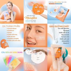 [B E B U] Combo 2 Hộp 5 Miếng Mặt Nạ Emmié Microfiber Mask Tết Bính Ngọ - Bộ Sưu Tập Cầu Sung Dừa Đủ Xoài 2x5x28g