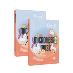 [B E B U] Combo 2 Hộp 5 Miếng Mặt Nạ Emmié Microfiber Mask Tết Bính Ngọ - Bộ Sưu Tập Cầu Sung Dừa Đủ Xoài 2x5x28g