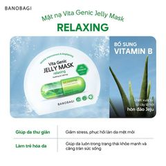 [B E B U]  Hộp 10 Miếng Mặt Nạ Banobagi Dưỡng Da Chuyên Sâu Vita Genic Jelly Mask 10x30g