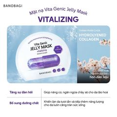 [B E B U]  Hộp 10 Miếng Mặt Nạ Banobagi Dưỡng Da Chuyên Sâu Vita Genic Jelly Mask 10x30g