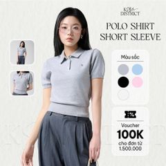 [LOHNT]Áo Polo nữ cao cấp tay ngắn phong cách Hàn Quốc/ Polo shirt Short sleeve - LT001