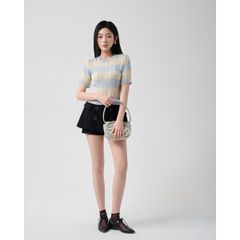 Áo tay ngắn kẻ sọc phong cách Hàn Quốc/ Ruby stripe sweater - #LT020