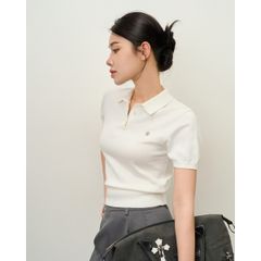 [LOHNT]Áo Polo nữ cao cấp tay ngắn phong cách Hàn Quốc/ Polo shirt Short sleeve - LT001