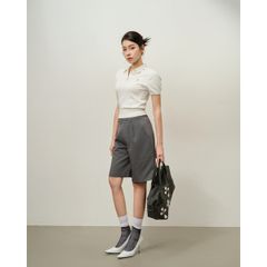 [LOHNT]Áo Polo nữ cao cấp tay ngắn phong cách Hàn Quốc/ Polo shirt Short sleeve - LT001