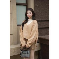 Áo len LOHNT V-Neck Cardigan 12 dài tay cao cấp