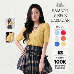 [LOHNT] Áo Cardigan nữ Hàn Quốc cổ V/ Bamboo V-neck cardigan  - LT015