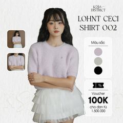 [LOHNT] Áo thun nữ Ceci Shirt cổ tròn tay ngắn Hàn Quốc cao cấp
