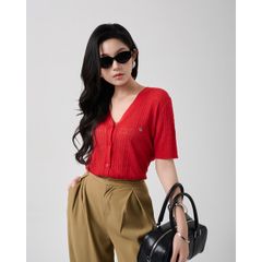 [LOHNT] Áo Cardigan nữ Hàn Quốc cổ V/ Bamboo V-neck cardigan  - LT015