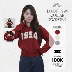 [LOHNT] Áo Sweater nữ 1994 Collar cổ bẻ Hàn Quốc cao cấp