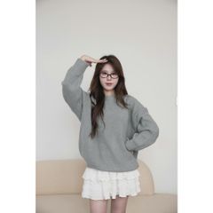 [LOHNT] Áo nữ Elle sweater dài tay form rộng Hàn Quốc cao cấp