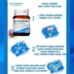 (Úc) Viên Uống Hỗ Trợ Thải Độc Gan Bổ Gan Blackmores Milk Thistle Chiết Xuất Kế Sữa