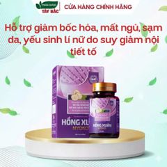 Viên Uống Hồng Xuân Nyoko - Hỗ Trợ Nội Tiết Tố Nữ, Giảm Bốc Hỏa, Mất Ngủ (Hộp 30 Viên)