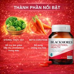Viên Uống Hỗ Trợ Giảm Cholesterol Blackmores Cholesterol Health 60 Viên Của ÚC