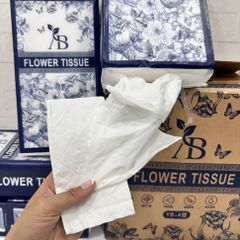 Thùng 4 Túi Giấy Rút AB Flower Tissue dày 3 lớp
