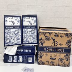 Thùng 4 Túi Giấy Rút AB Flower Tissue dày 3 lớp