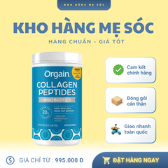 Bột Collagen Orgain Collagen Peptides +Probiotics 726g Mỹ (Không mùi vị) - MẸ SÓC 