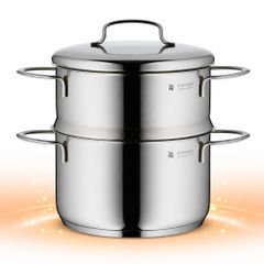 Nồi hấp inox WMF Mini 16cm kèm nắp, Cromargan 18/10, đáy TransTherm dùng mọi loại bếp, hấp rau củ